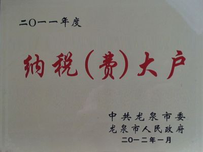 2011年納稅大戶(hù)